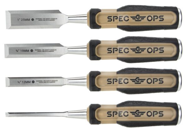 Spec Ops Bevel-Edge Wood Chisel Set 4-Piece - Image 3