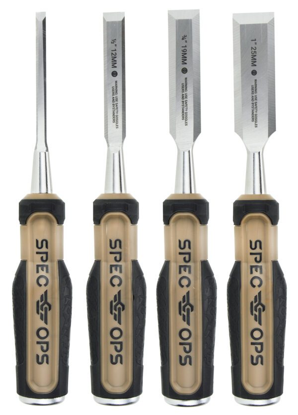 Spec Ops Bevel-Edge Wood Chisel Set 4-Piece - Image 2