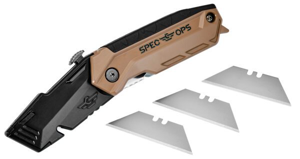 Photo of: SPEC OPS Retractable-Blade Folding Utility Knife SPEC-K1-FR