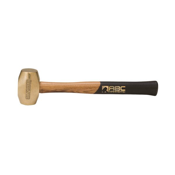 2 lb Brass Head Hammer With 12.5 Inch Wood Handle