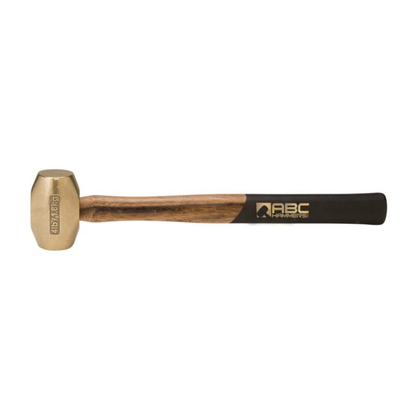 4 lb Brass Head Hammer With 15 Inch Fiberglass Handle