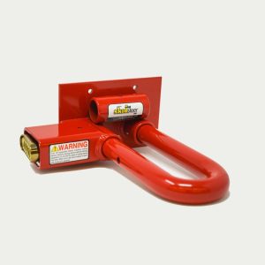 A Skid Steer Lock in Orange Color