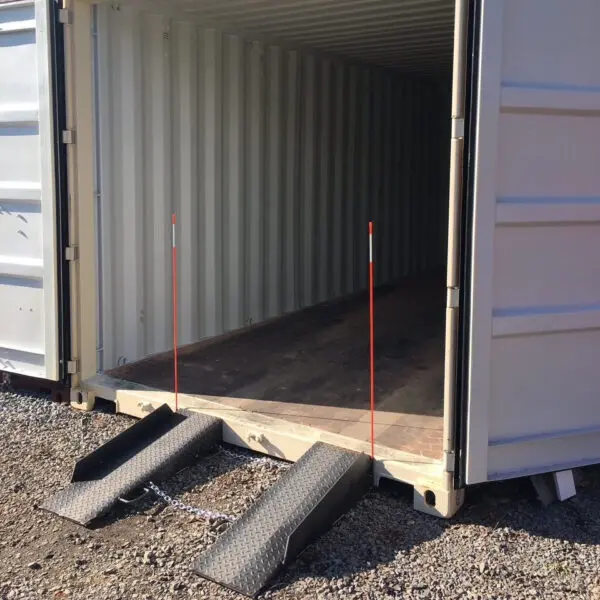 A Container Ramp Set Up for a Container