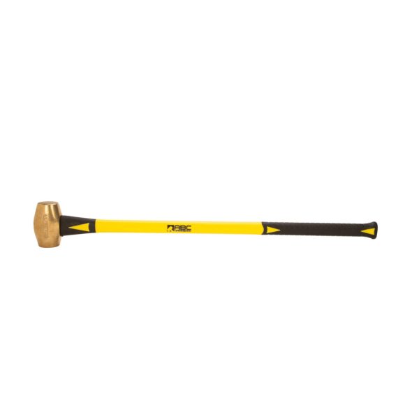 6 lb. Brass Hammer with 33" Fiberglass Handle