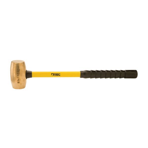 8 lb. Brass Hammer with 24" Fiberglass Handle