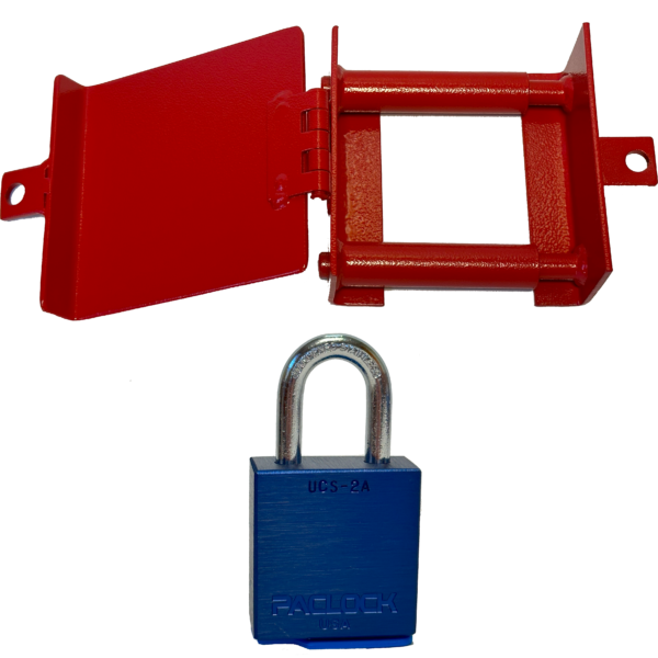 Curb Box Lock with Padlock