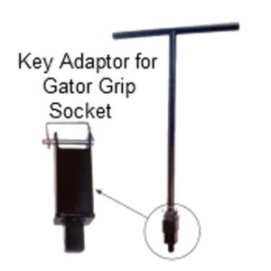 Gator Grip Key Adapter 2" Sq. (M) x 1" Sq. (M)