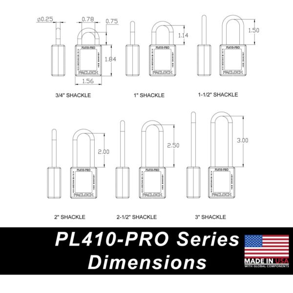 Photo of: PACLOCK PL410-PRO lock out tag out padlock