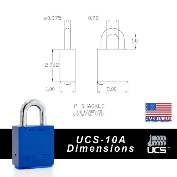 Photo of: PACLOCK UCS-10A Aluminum Job Box Lock