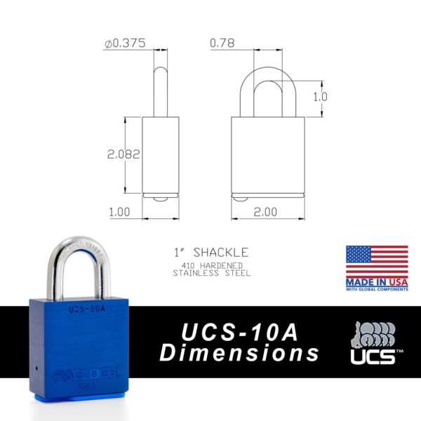 Photo of: PACLOCK UCS-10A Aluminum Job Box Lock