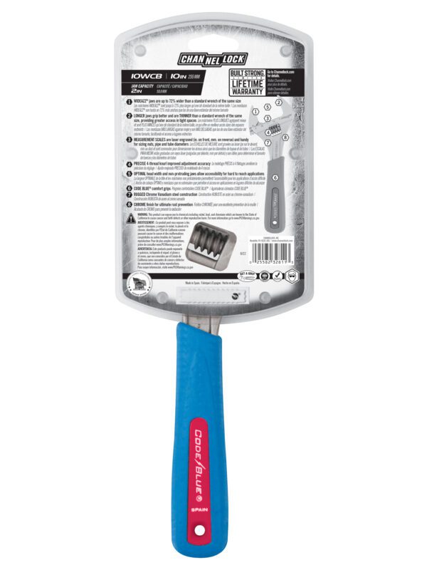 Photo of: Channellock 8WCB 10-INCH CODE BLUE® WIDEAZZ® ADJUSTABLE WRENCH