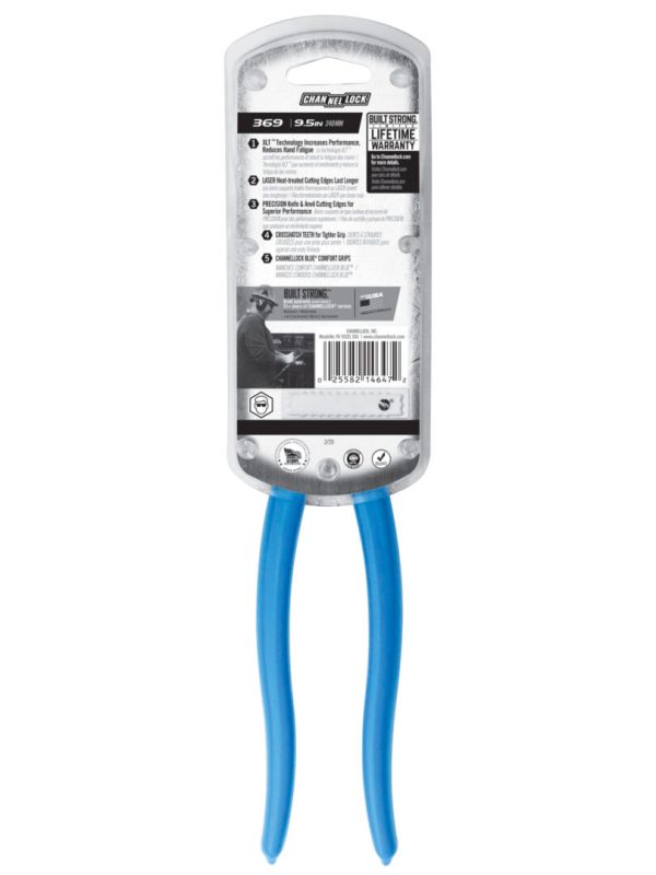 Photo of Channellock 369 9.5-INCH XLT™ ROUND NOSE LINEMEN'S PLIERS