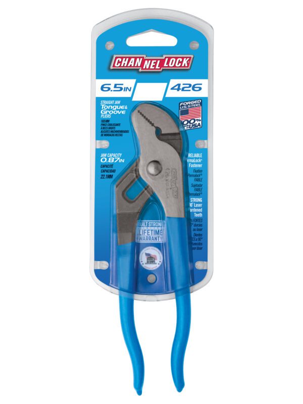 Photo of: Channellock 426 6.5-INCH STRAIGHT JAW TONGUE & GROOVE PLIERS