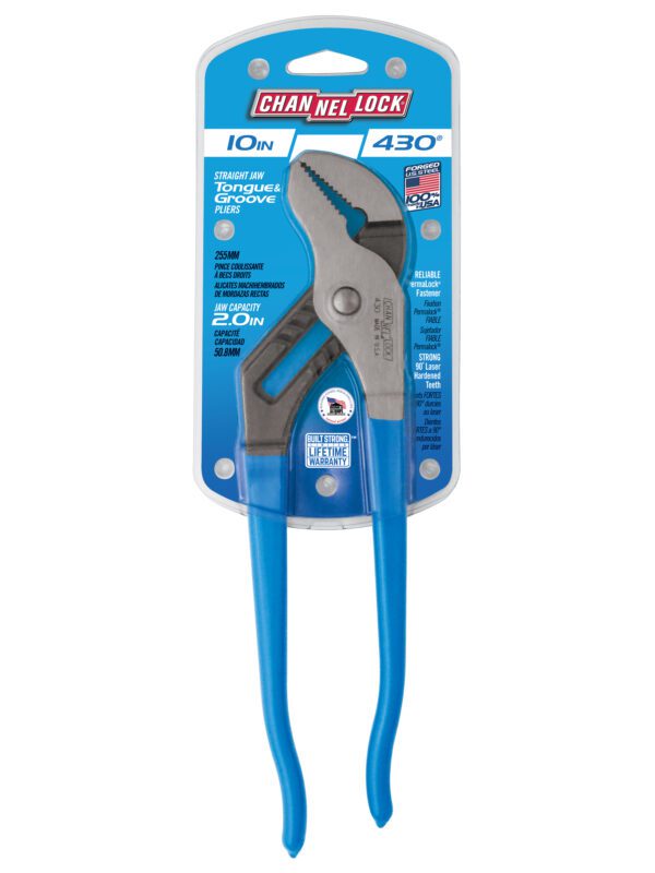 Photo of: Photo of: Channellock 430® 10-INCH STRAIGHT JAW TONGUE & GROOVE PLIERS