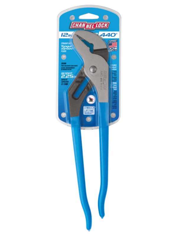 Photo of: Channellock 440® 12-INCH STRAIGHT JAW TONGUE & GROOVE PLIERS