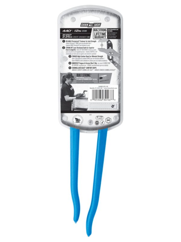 Photo of: Channellock 440® 12-INCH STRAIGHT JAW TONGUE & GROOVE PLIERS