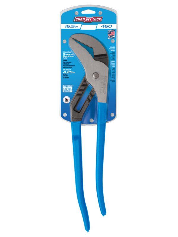 Photo of Photo of Channellock 460 16.5-INCH STRAIGHT JAW TONGUE & GROOVE PLIERS packaging