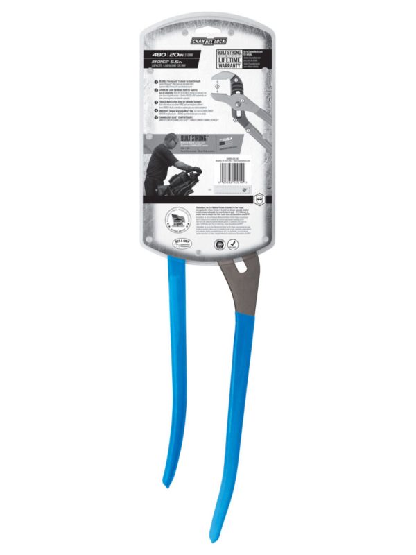 Photo of Channellock 480 20-INCH BIGAZZ® STRAIGHT JAW TONGUE & GROOVE PLIERS packaging