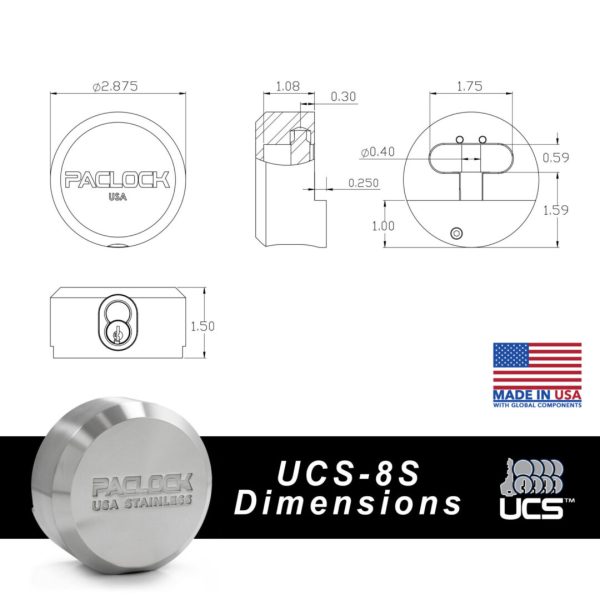 Photo of: PACLOCK UCS-8S Puck Lock