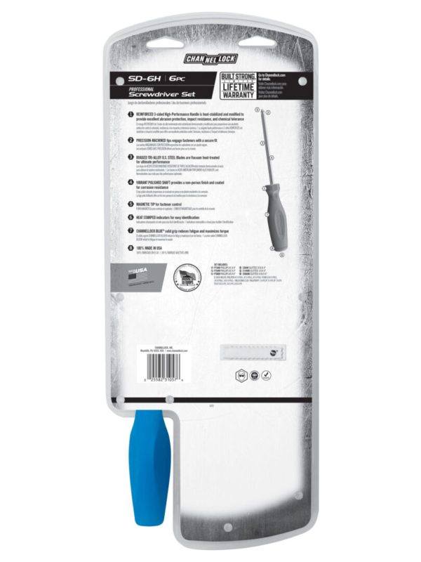 Channellock 6pc Standard Screwdriver Set - Image 3