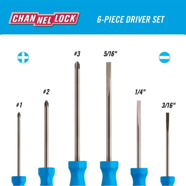 Channellock 6pc Standard Screwdriver Set - Image 2