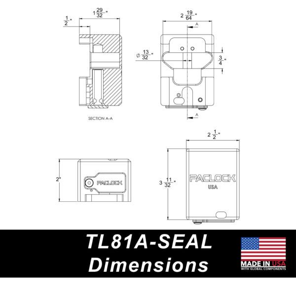 Photo of: PACLOCK's TL81A-Seal Trailer Lock