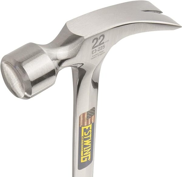Photo of: Estwing E3-22S Straight Claw Hammer With Smooth Face 