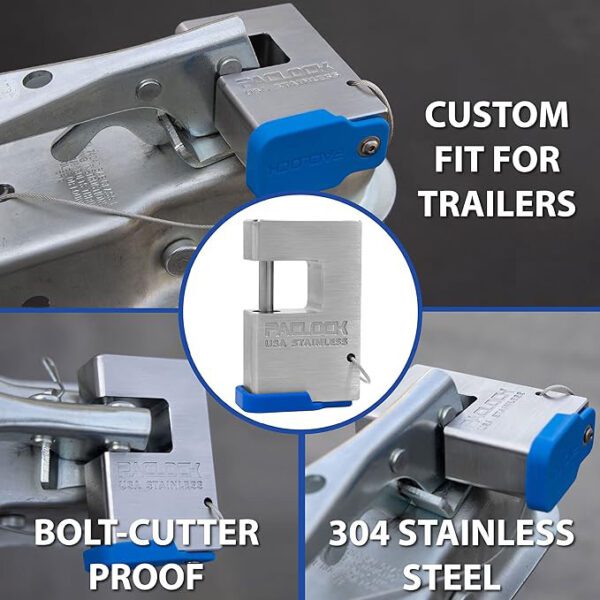 Photo of: ACLOCK UCS-88S Trailer Coupler Lock 304 Stainless Steel