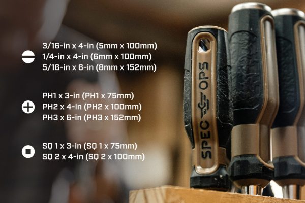 Photo of: Spec Ops 8 Piece Screwdriver Set SPEC-S-8PK