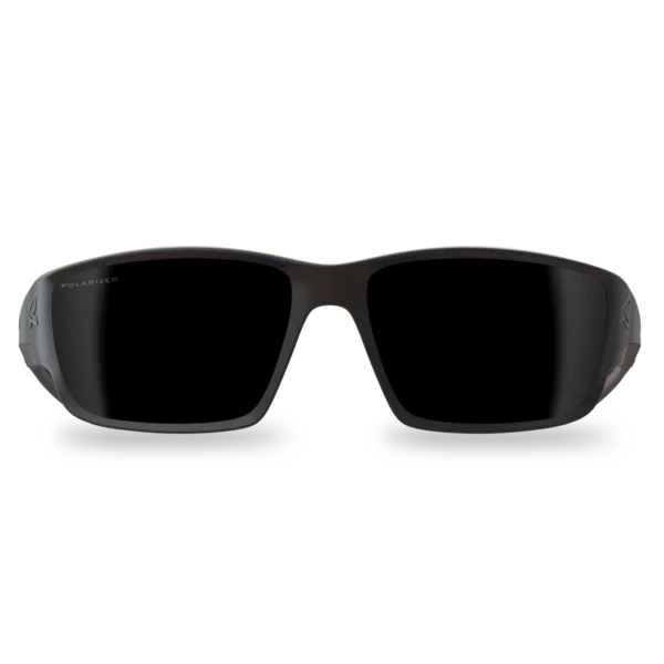 Photo of: Edge Eyewear TSK236VS - Kazbek - Black Frame / Polarized Smoke Vapor Shield Lens