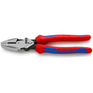 Photo of: KNIPEX 9 1/2" High Leverage Lineman's Pliers New England Head-Tethered Attachment 09 12 240 TBKA