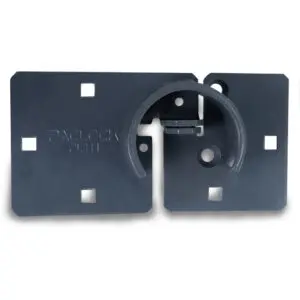Photo of: PACLOCK Double-Coated Steel Right-Door-Style Hasp PL811 Without Backplates