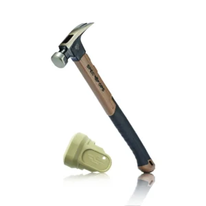 Photo of: SPEC OPS  20-OZ Smooth Face Rip Claw Hammer 16” Fiberglass Handle w/ Soft Mallet Cap SPEC-M20FG16-S