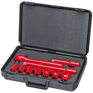 Photo of: KNIPEX  10-Piece Socket Set 1/2" Drive Metric-1000V Insulated 98 99 11 S6