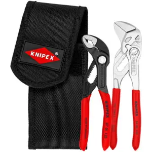 Photo of: KNIPEX 2 Pc Mini Pliers in Belt Pouch - Cobra® and Pliers Wrench 00 20 72 V01