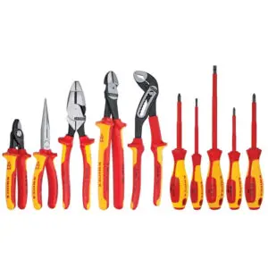 Photo of: KNIPEX 9K 98 98 31 US 10 Pc Pliers and Screwdriver Tool Set-1000V in Hard Case