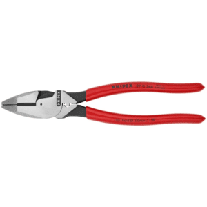 Photo of: KNIPEX 09 11 240 9 1/2" High Leverage Lineman's Pliers New England with Fish Tape Puller & Crimper