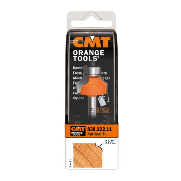 Photo of: CMT Orange Tools Roundover Bit 1/4-Inch Shank 3/16-Inch Radius 838.222.11