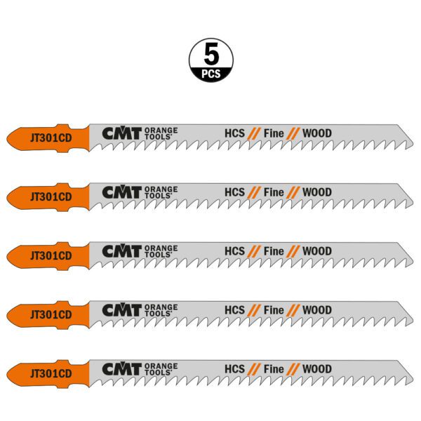 Photo of: CMT JT301CD-5 Jig Saw Blades Wood/Fine Straight 5 Pack