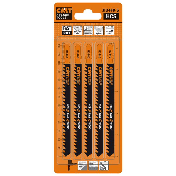 Photo of: CMT JT344D-5 Jig Saw Blades Wood/Coarse Straight 5 Pack