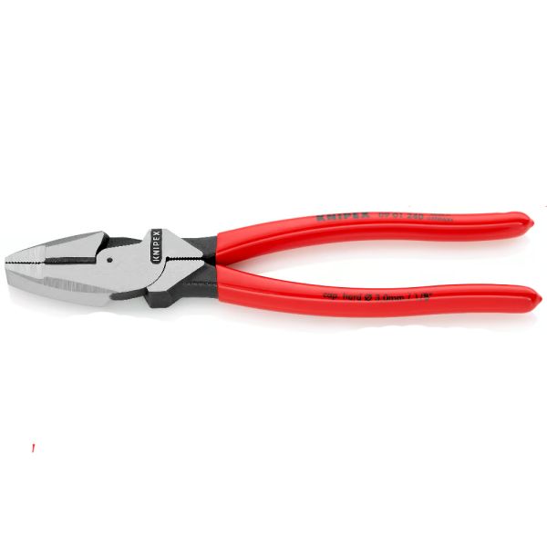 KNIPEX 09 01 240 9 1/2" High Leverage Lineman's Pliers New England Head