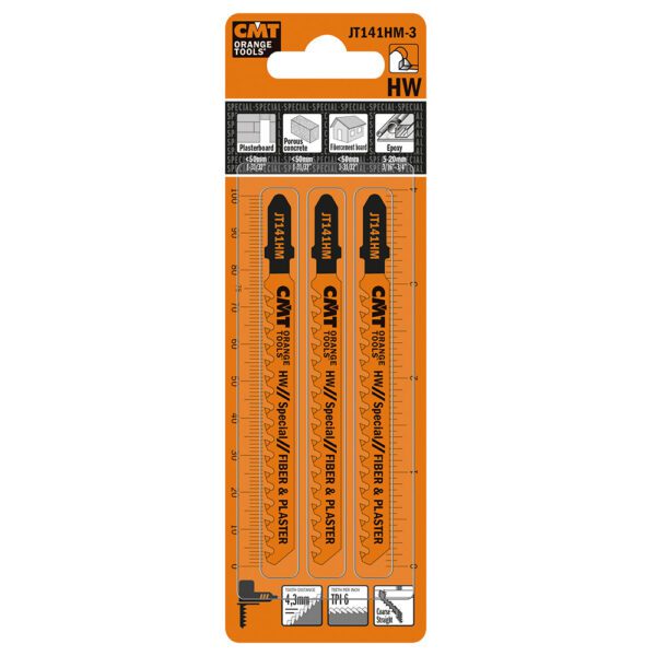 Photo of: CMT JT141HM-3 Fiber & Plastic Jig Saw Blades 3 Pack