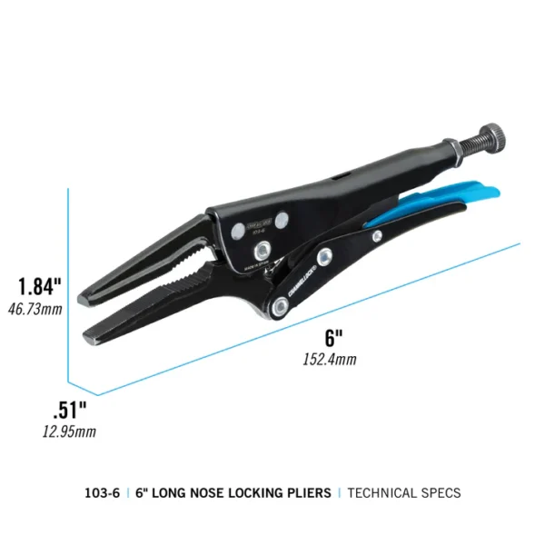 Photo of: CHANNELLOCK 103-6 6-Inch Combination Long Nose Locking Pliers