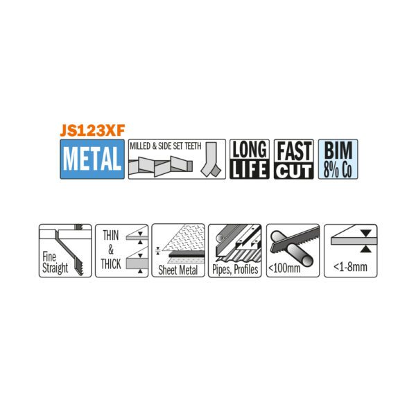 Photo of: CMT JS1411DF-5 Recip Saw Blades For Wood Metals 12"x6TPI 5 Pack