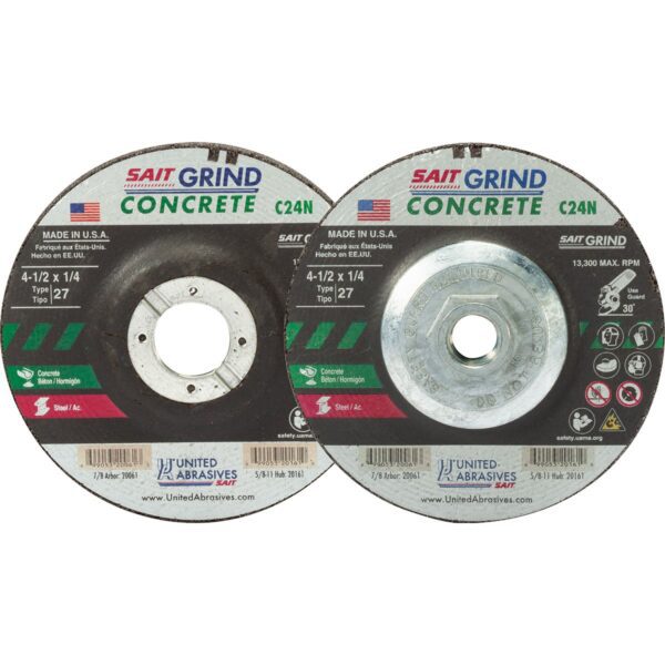 Photo of: United Abrasives 20061 C24N 4-1/2" x 1/4" 7/8 Concrete Grinding Wheel