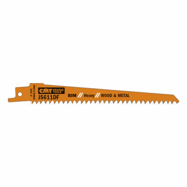 Photo of: CMT JS611DF-5 Recip Saw Blades For Wood Metals 6"x6TPI 5 Pack