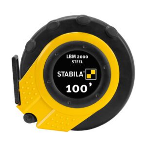 Photo of: Stabila 30955 Closed Case Tape LBM 2000 Steel Blade Scale In Inches 100 ft