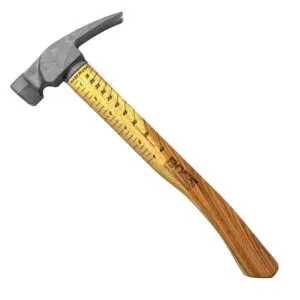 Boss Hammer Co. 16 oz. Titanium Hammer Hickory Handle Milled Face