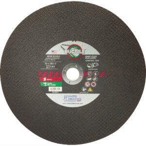 United Abrasives 23425 12x1/8x20mm Ductile Cut-Off Wheel