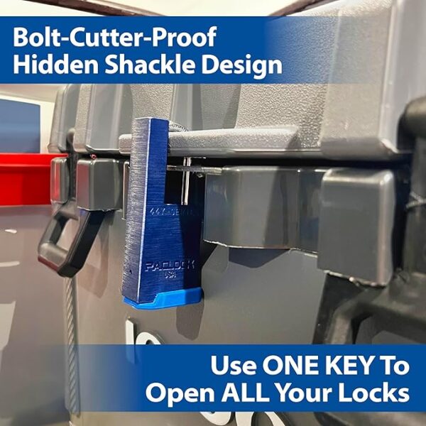 PACLOCK UCS-447A Shrouded Single Post Padlock For YETI®, Milwaukee® PACKOUTS™ And Hard Cases